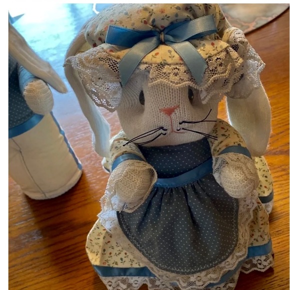 Mr. & Mrs. Long Eared Rabbits ( Handmade ) - Picture 4 of 6